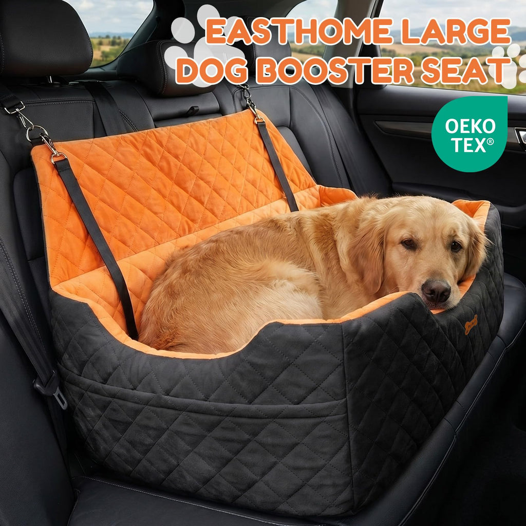 Dog Car Seat up to 55 lbs Black D195