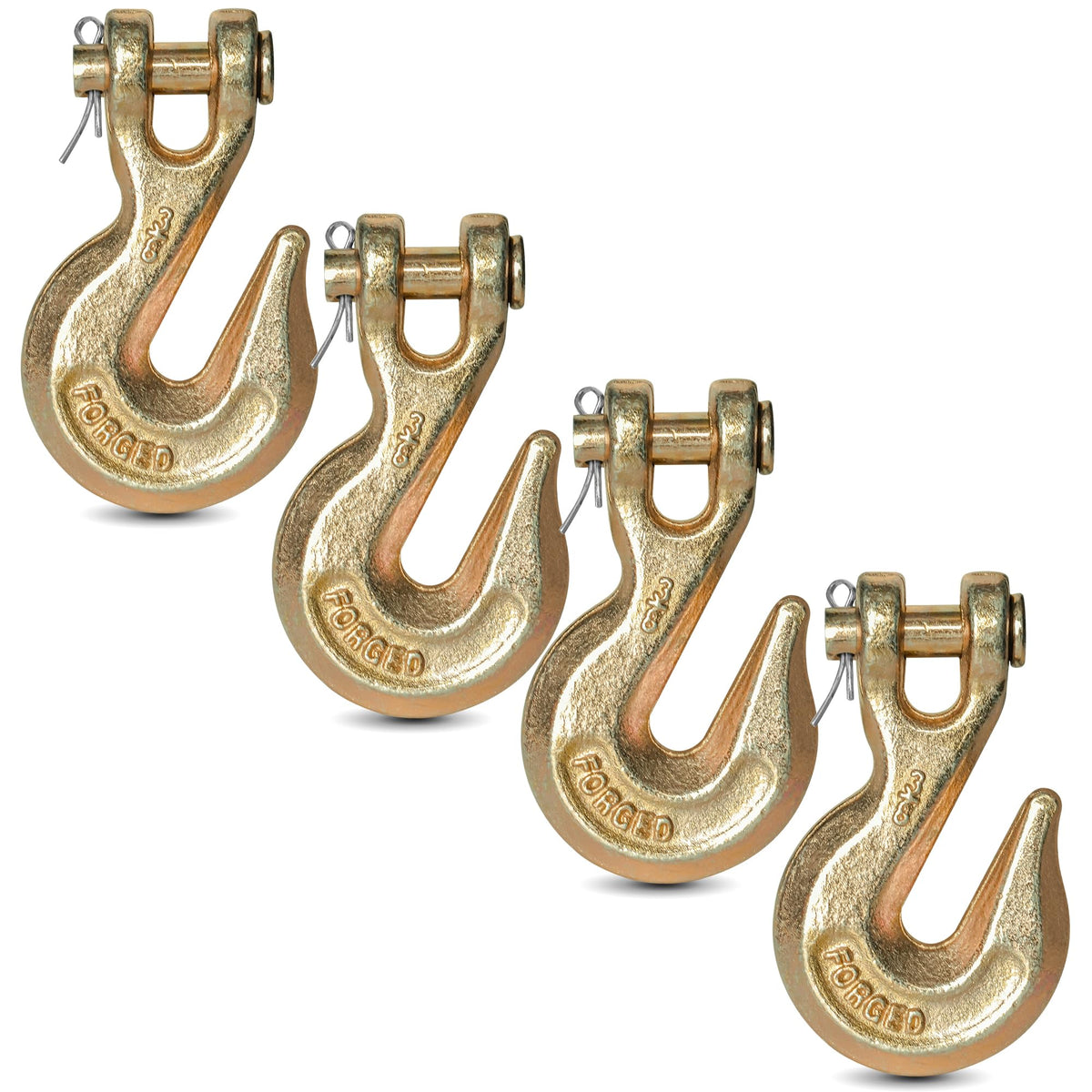 3/8" Clevis Grab Hooks 4 Pack Heavy Duty Chain Hook R337