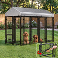 8x4x6 FT Heavy Duty Outdoor Dog Kennel with Roof B2568