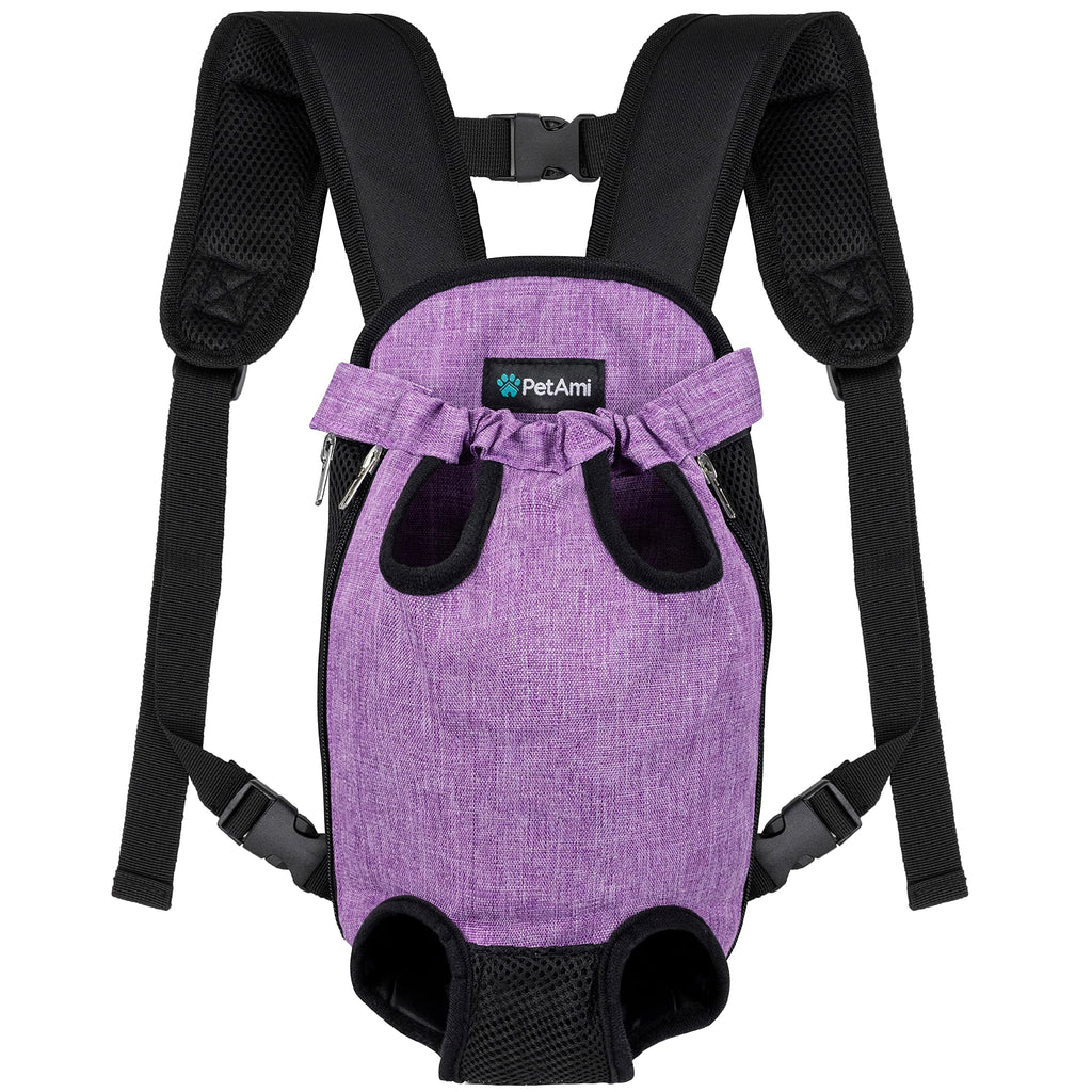 Adjustable Ventilated Dog Carrier Backpack, Medium, 9-13 lbs, Purple J8182