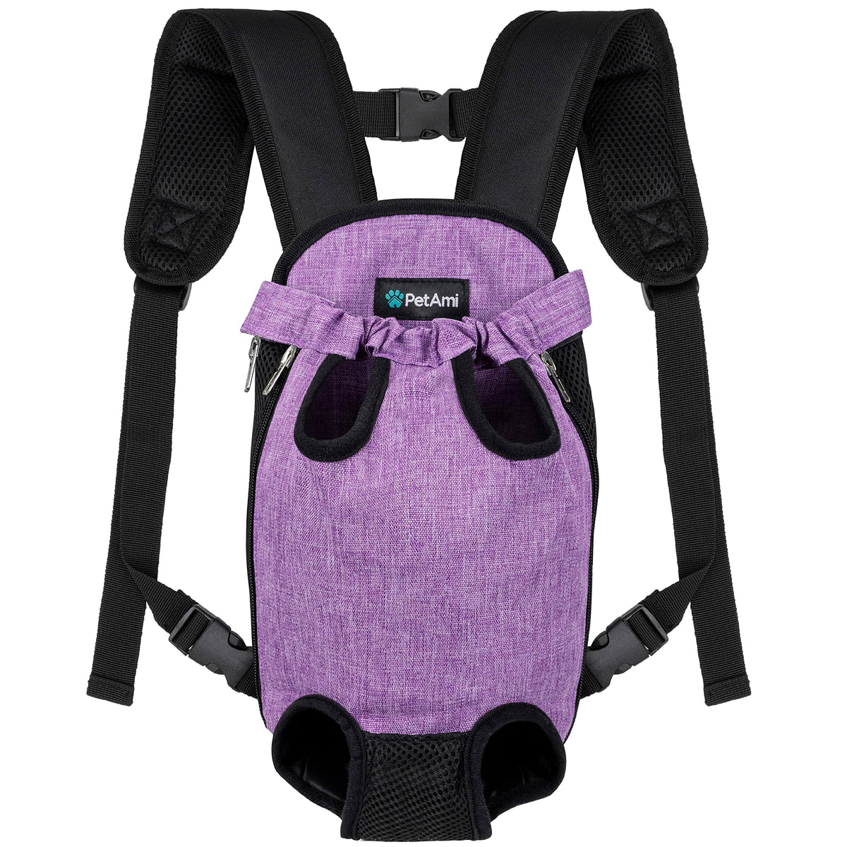 Adjustable Ventilated Dog Carrier Backpack, Medium, 9-13 lbs, Purple J8182