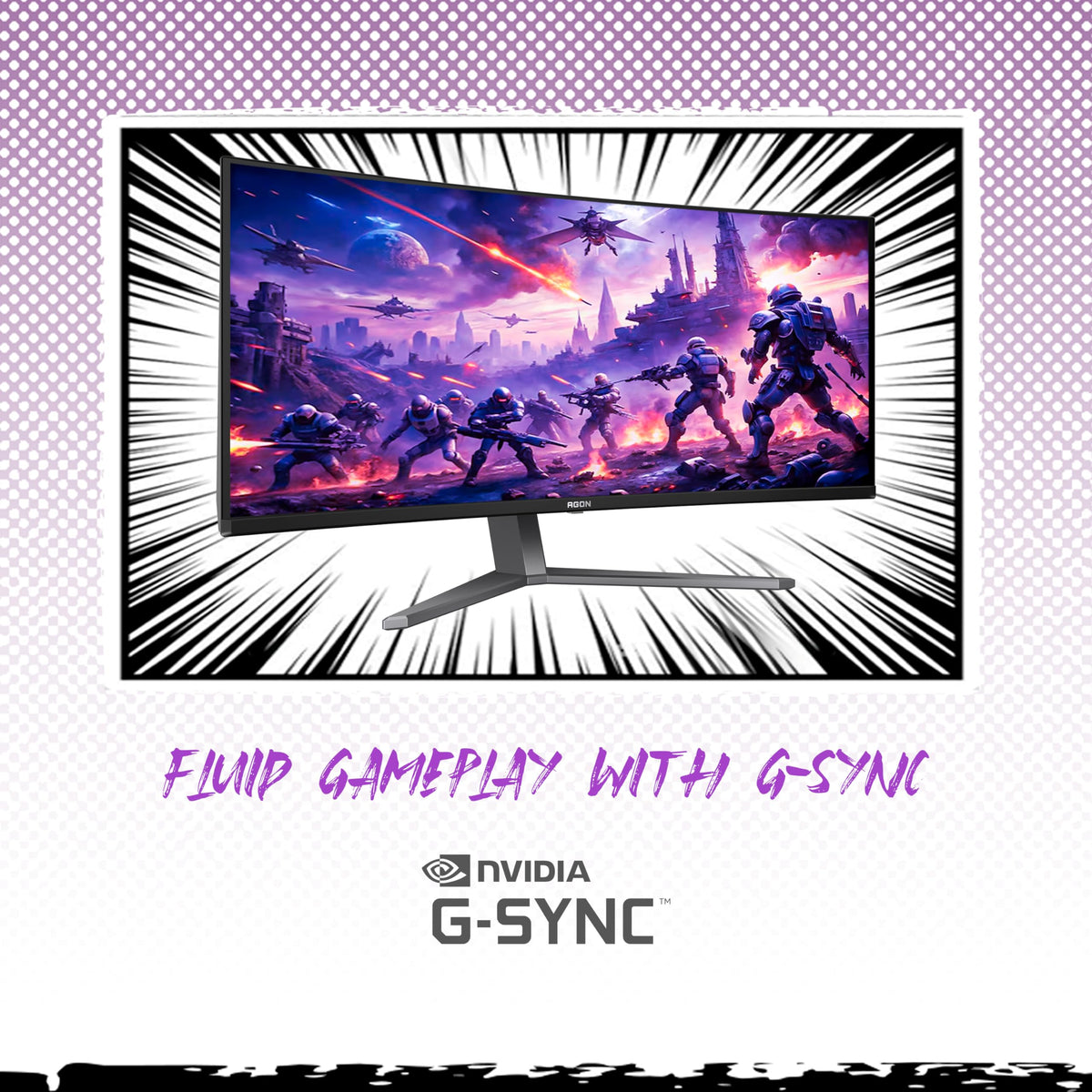 34" Curved QD OLED 175Hz Gaming Monitor N83448
