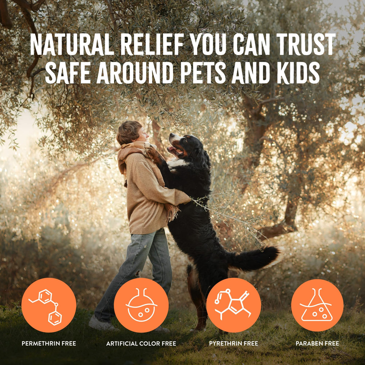 Flea and Tick Bite Relief Treatment Spray for Dogs & Cats, 8oz C5930
