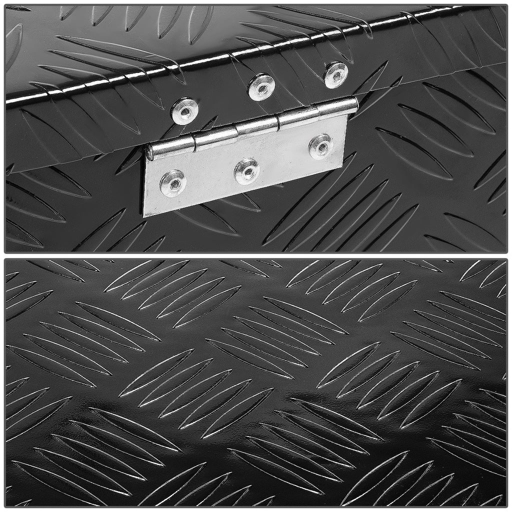39" Black Aluminum Truck Bed Tool Box with Key Lock A536