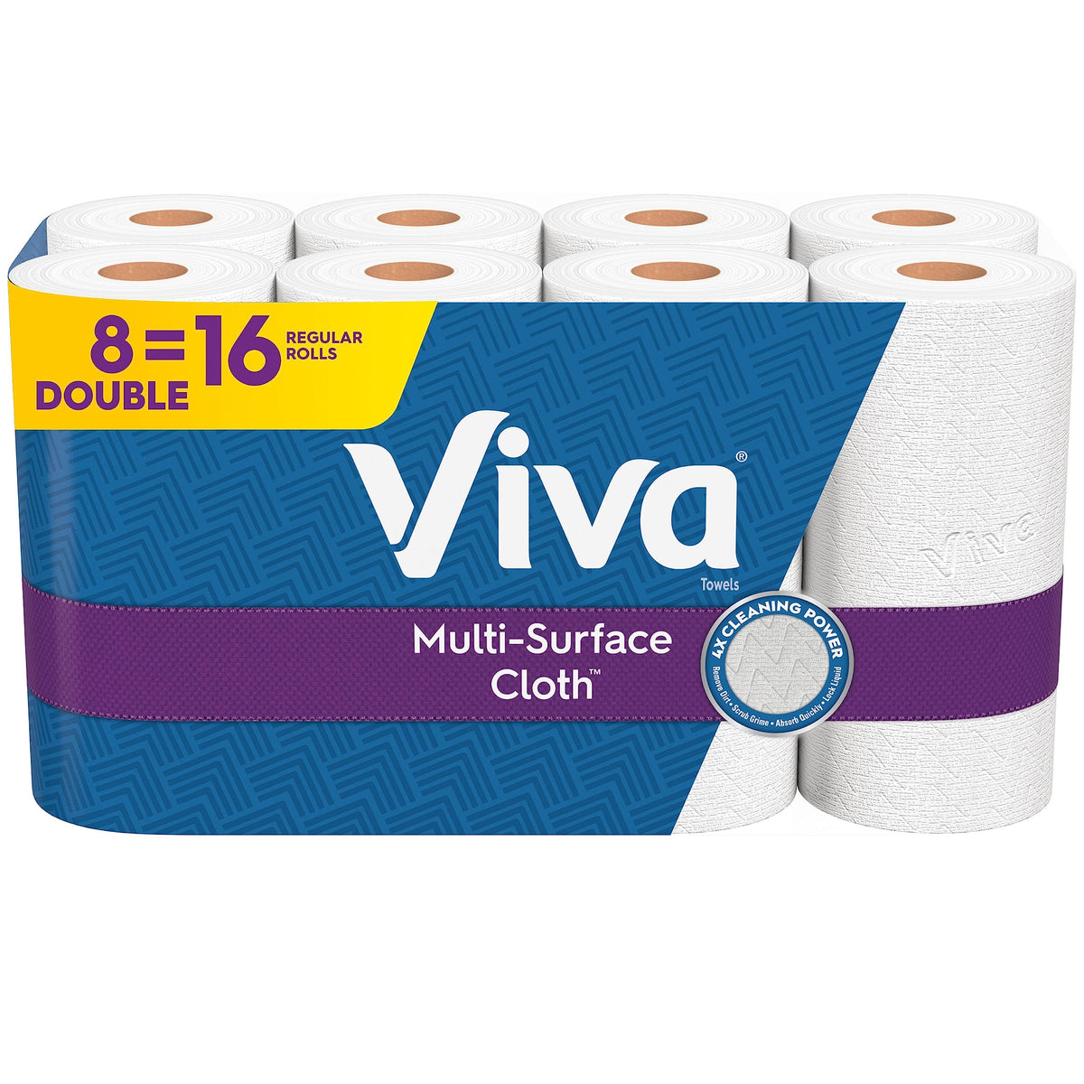 Multi-Surface Paper Towels, 8 Double Rolls C744866