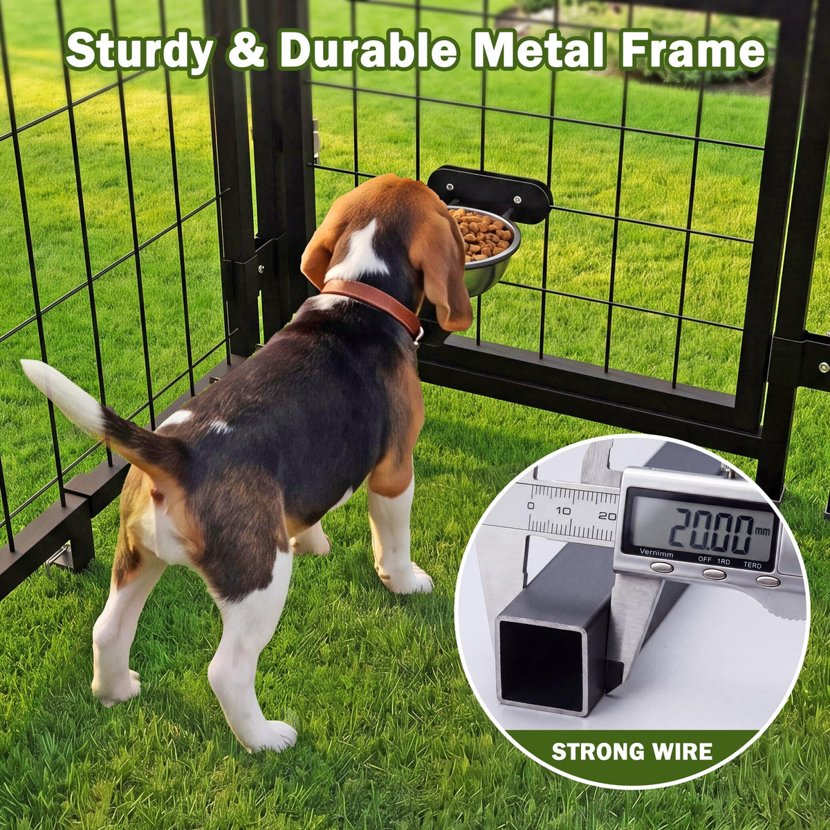 8x4x6 FT Heavy Duty Outdoor Dog Kennel with Roof B2568