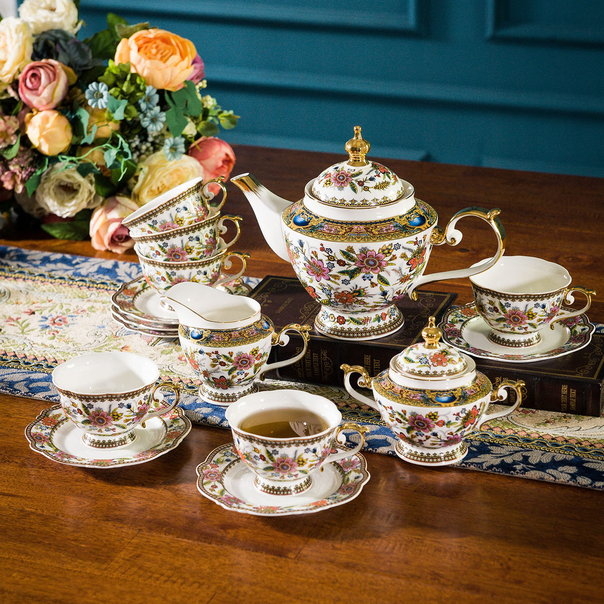 Bone China Tea Set for 6 I858
